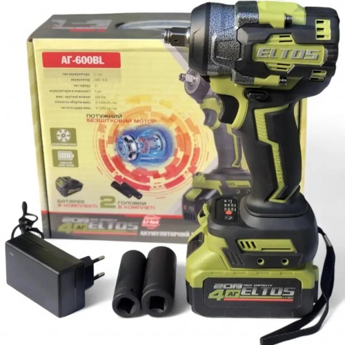 Акумуляторный гайковерт Eltos АГ 600-BL