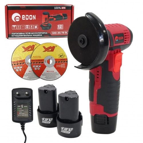 Аккумуляторная болгарка Edon OAG-20/76 OL