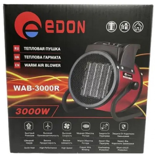 Электрическая тепловая пушка Edon WAB-3000R